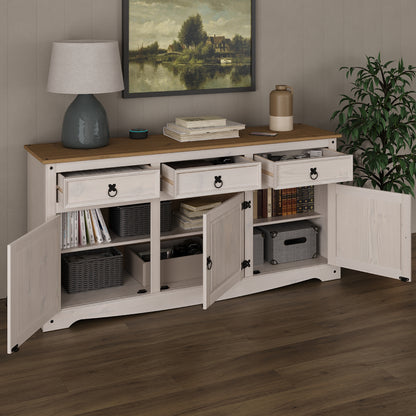 Wood Buffet Sideboard Corona Snow | Furniture Dash