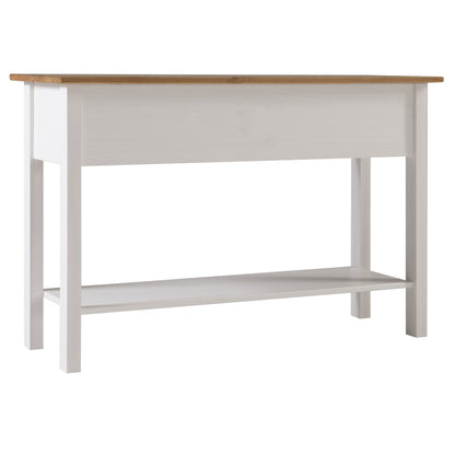 Wood Hall Table Console 3 Drawers Corona Snow | Furniture Dash