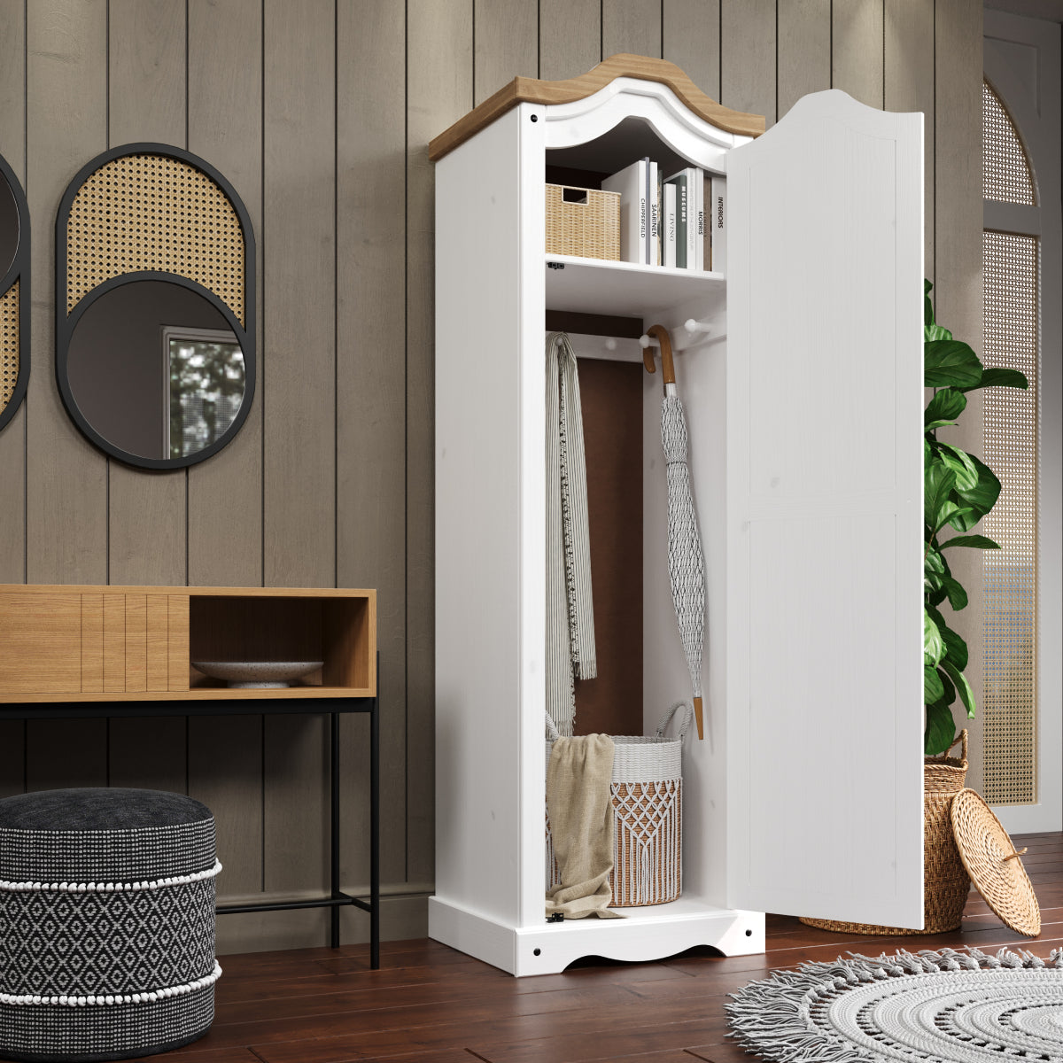 Hall Armoire Corona Snow | Furniture Dash