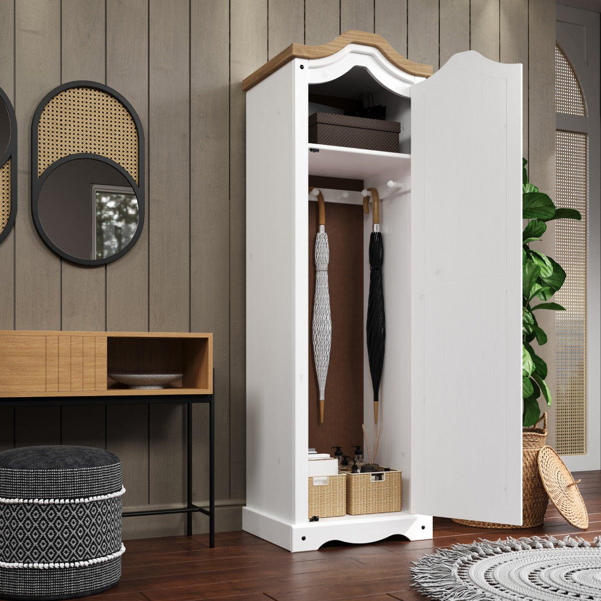 Hall Armoire Corona Snow | Furniture Dash
