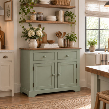 Wood Buffet Sideboard Farmhouse Sage Green | Furniture Dash