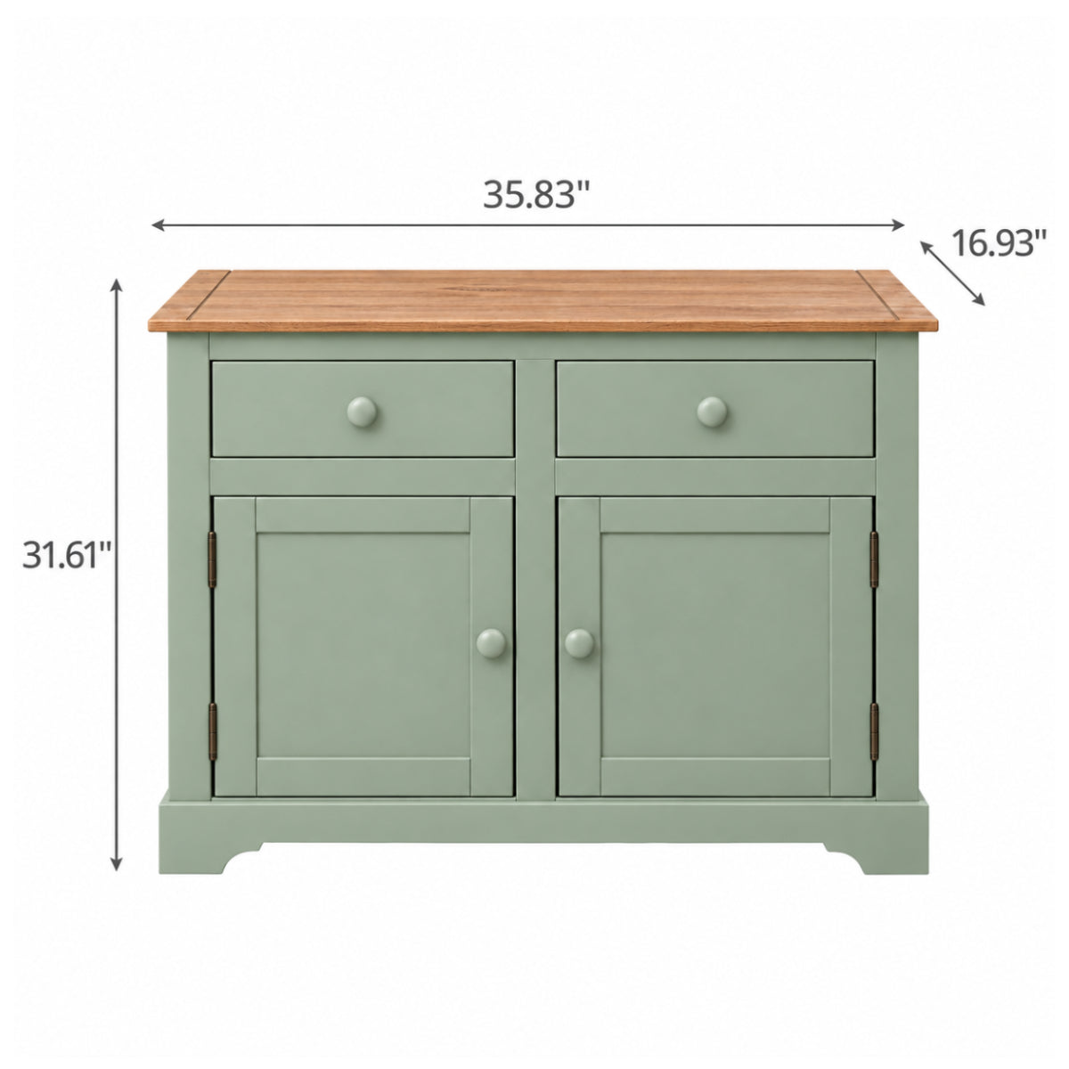 Wood Buffet Sideboard Farmhouse Sage Green | Furniture Dash