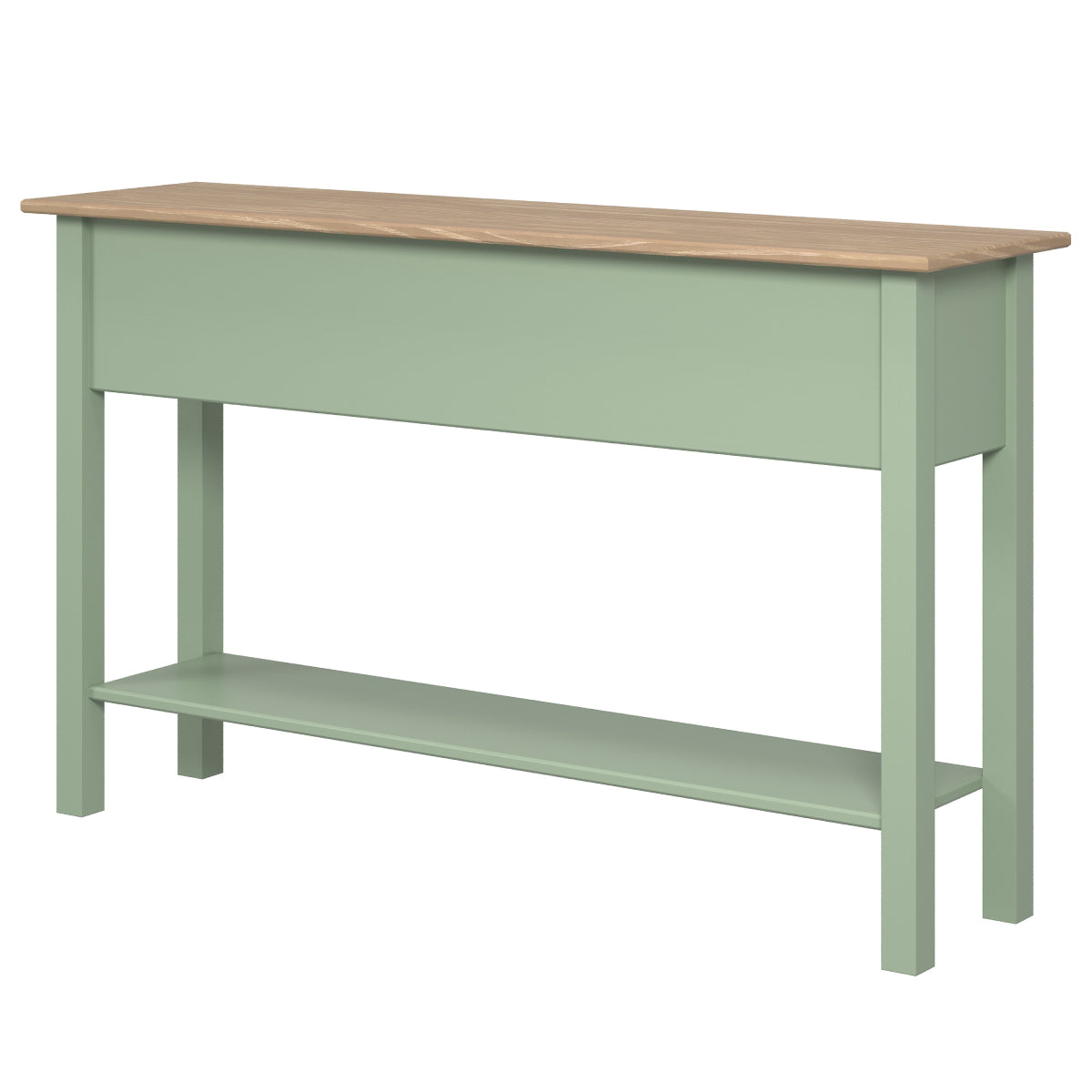 Wood Hall Table Console 3 Drawers Farmhouse Sage Green | Furniture Dash