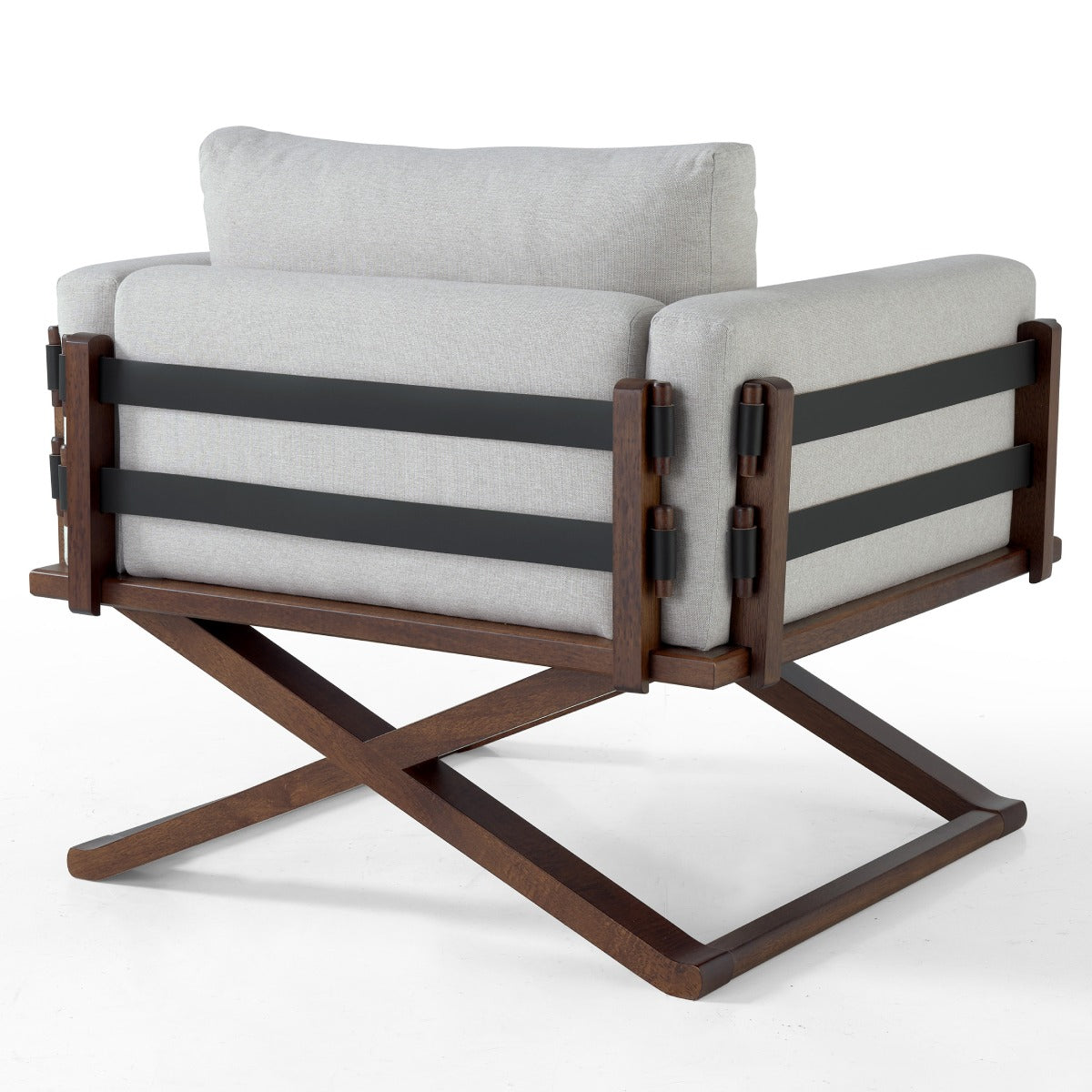 Upholstered with Solid Wood Scene Armchair | Furniture Dash