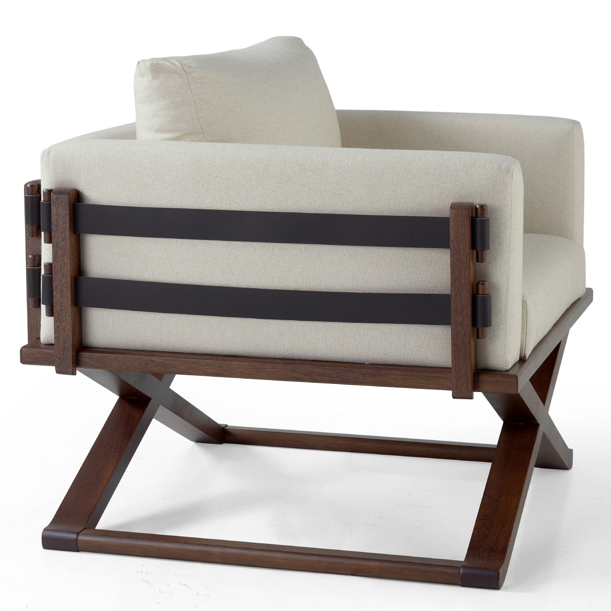 Upholstered with Solid Wood Scene Armchair | Furniture Dash