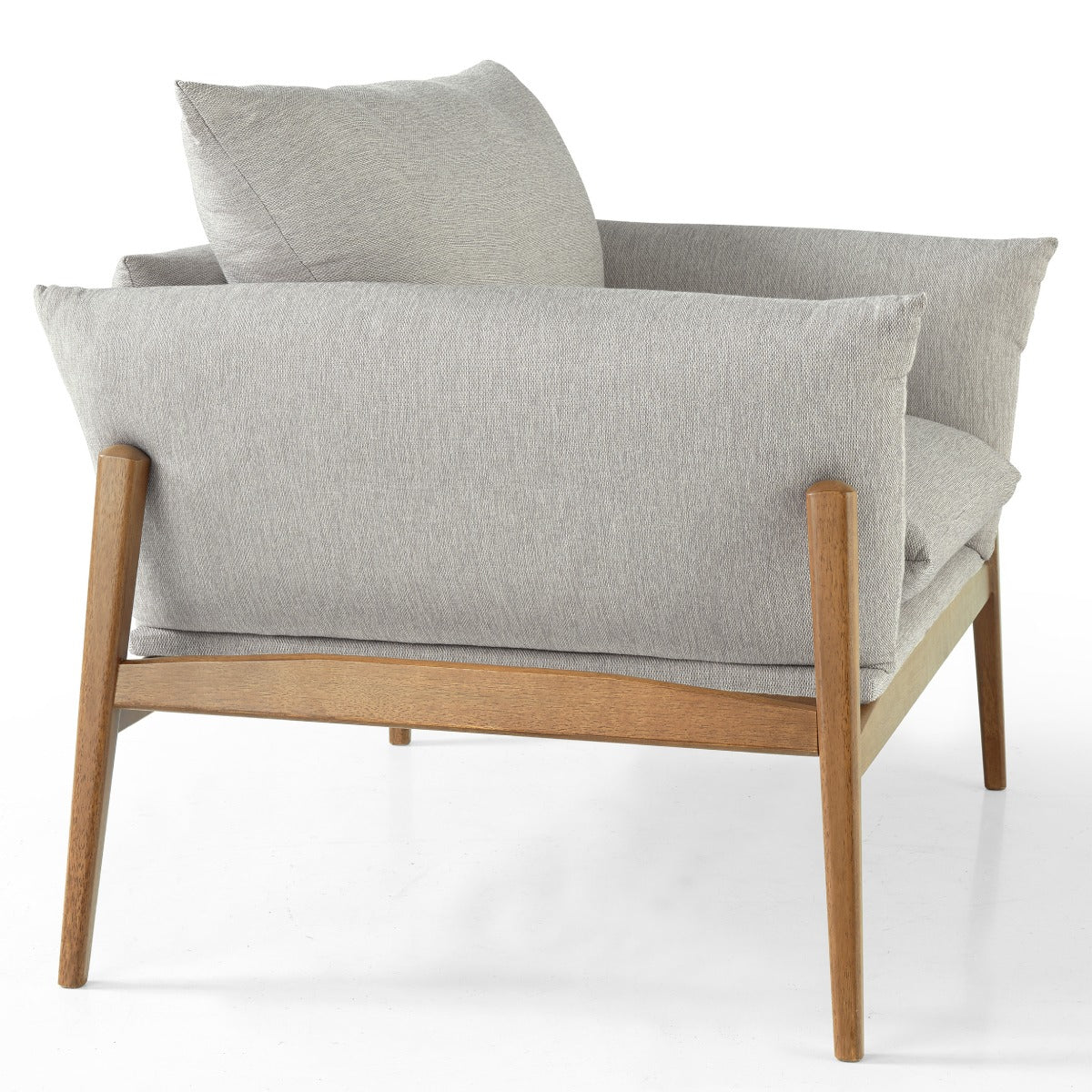 Upholstered with Solid Wood Embrace Armchair | Furniture Dash