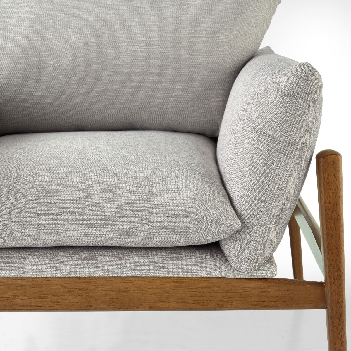 Upholstered with Solid Wood Embrace Armchair | Furniture Dash