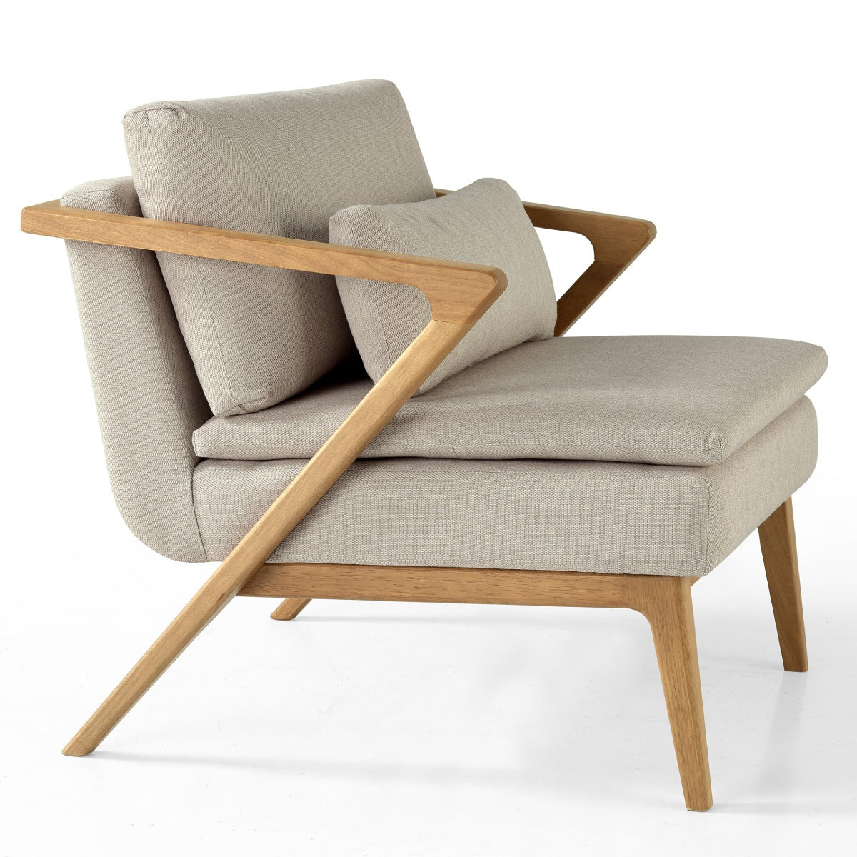 Upholstered with Solid Wood Zest Armchair | Furniture Dash