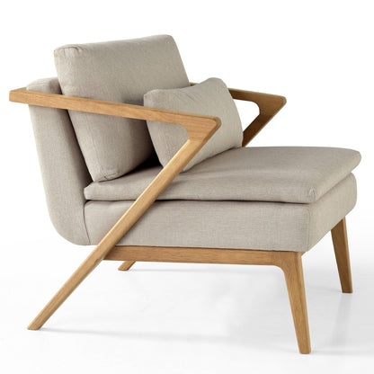 Upholstered with Solid Wood Zest Armchair | Furniture Dash