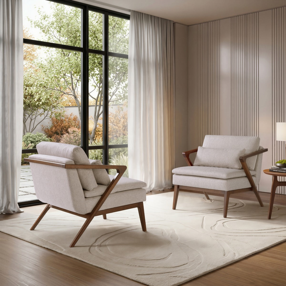 Upholstered with Solid Wood Zest Armchair | Furniture Dash