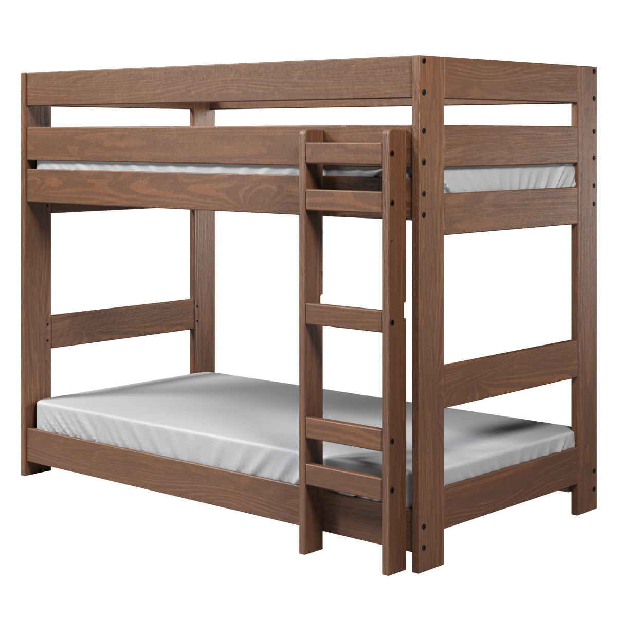 Double Twin One-Piece Bunk Bed with Ladder