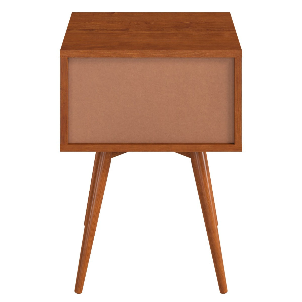 Wood Nightstand 2 Drawers Mid Century | Furniture Dash