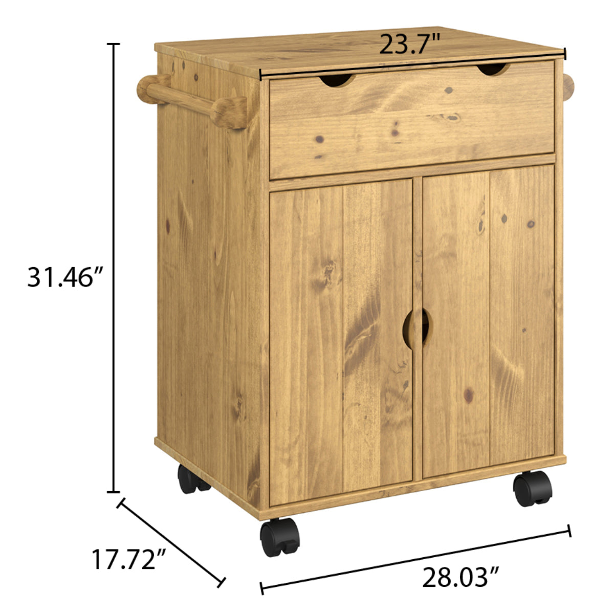 Wood Bar 2 Doors Norden | Furniture Dash