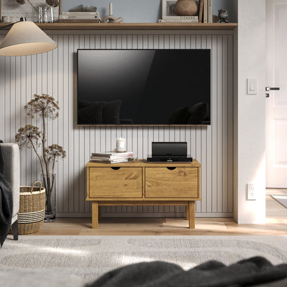 Wood TV Entertainment Stand Norden | Furniture Dash