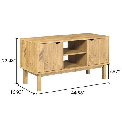Wood TV Entertainment Stand Norden | Furniture Dash