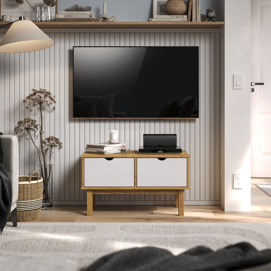 Wood TV Entertainment Stand Norden | Furniture Dash