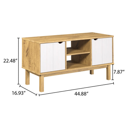 Wood TV Entertainment Stand Norden | Furniture Dash