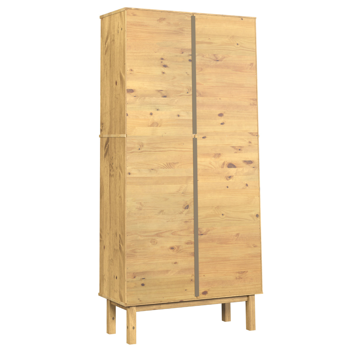Wood Bookcase 2 Drawers Norden | Furniture Dash