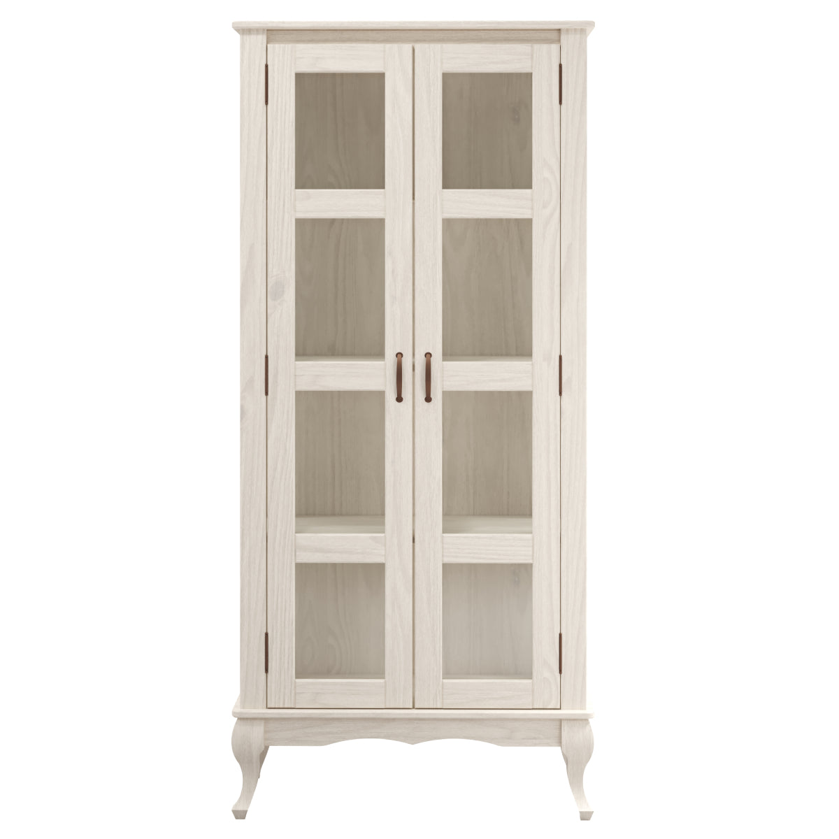 Wood Display Unit White Distressed | Furniture Dash