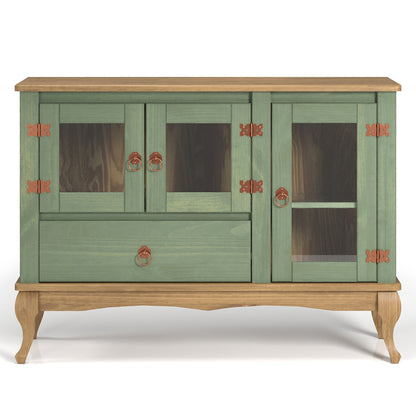 Wood Buffet Sideboard Green | Furniture Dash