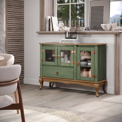 Wood Buffet Sideboard Green | Furniture Dash