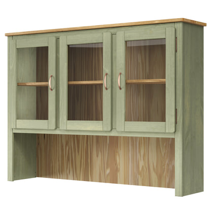 Wood Dining Hutch Green | Furniture Dash