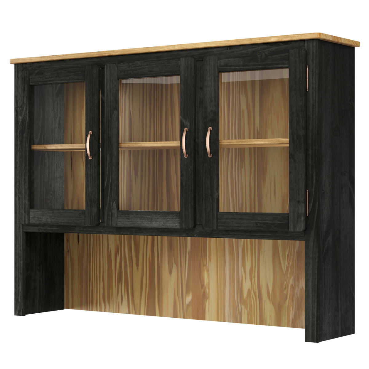 Wood Dining Hutch Black | Furniture Dash