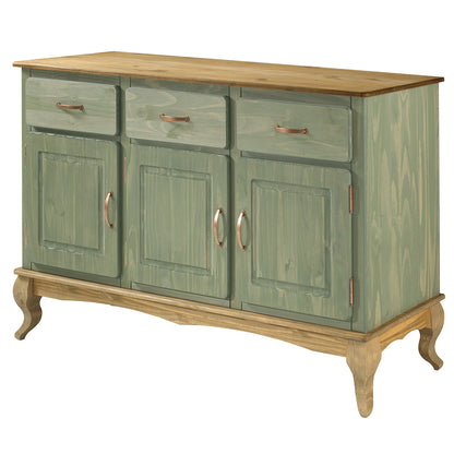 Wood Dining Hutch and Buffet Sideboard Green | Furniture Dash