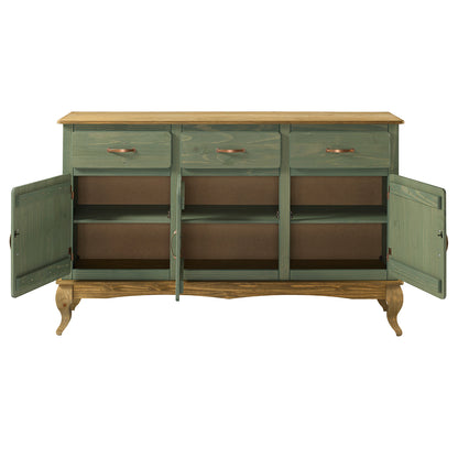 Wood Dining Hutch and Buffet Sideboard Green | Furniture Dash