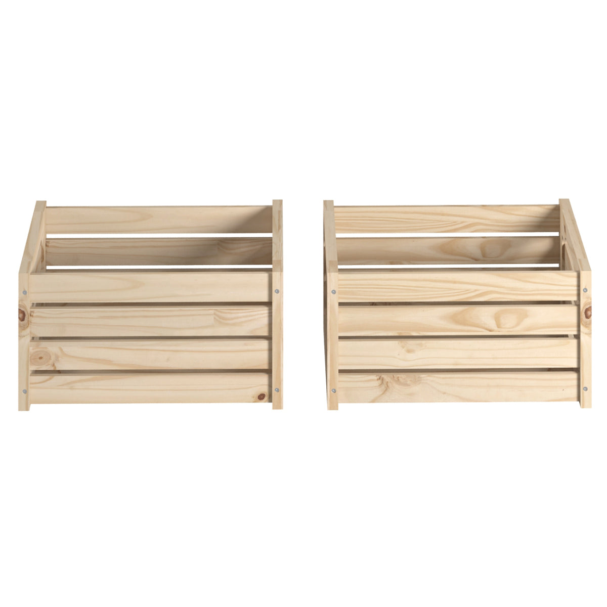 Slatted Crate (Set of 2) | Furniture Dash