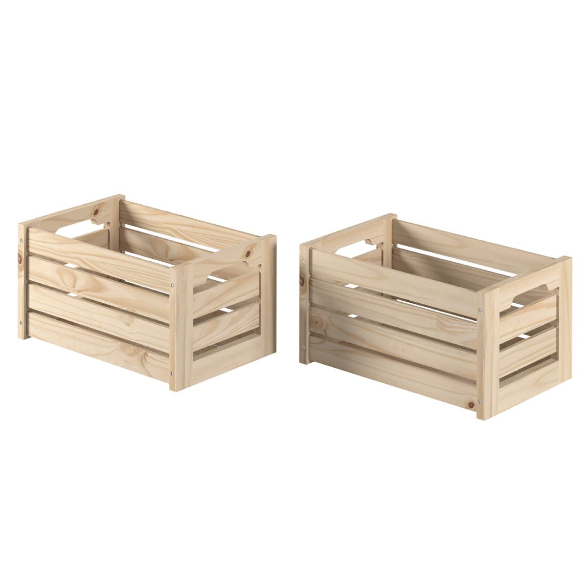 Set of 2 Slatted Crates | Furniture Dash