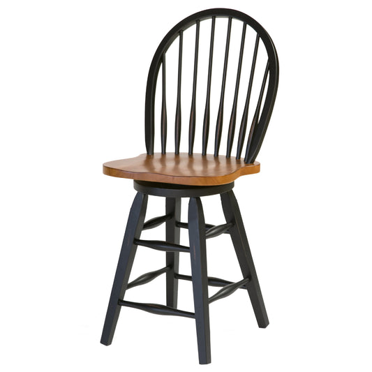 St. Michael Windsor 24" Swivel Barstool (Two Tone)