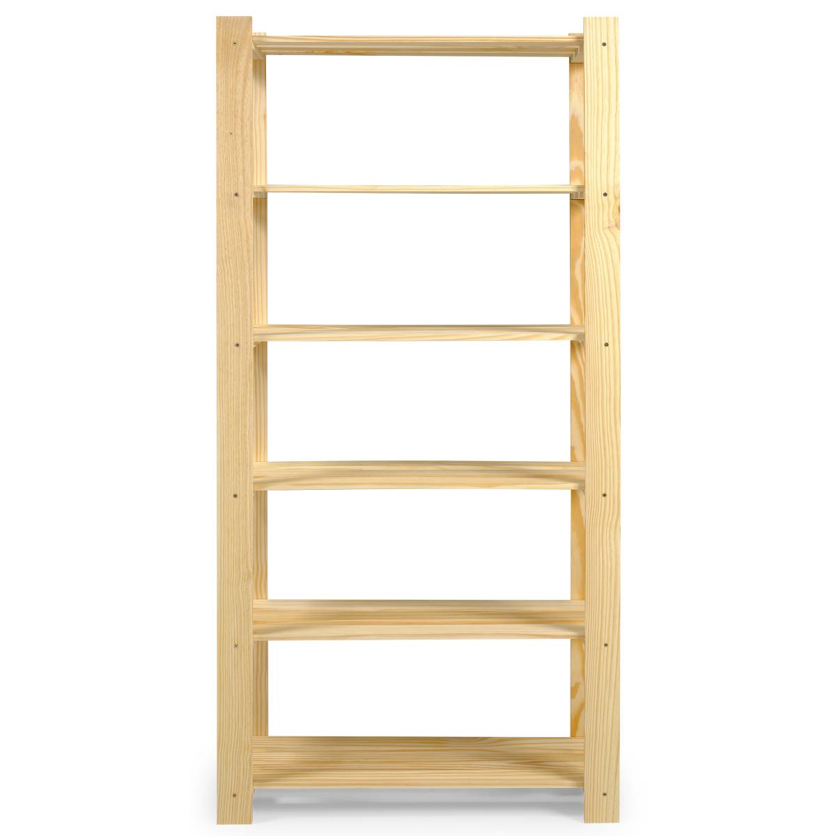Slatted Shelf Rack 6 Shelf Slatted Organizer Natural | Furniture Dash