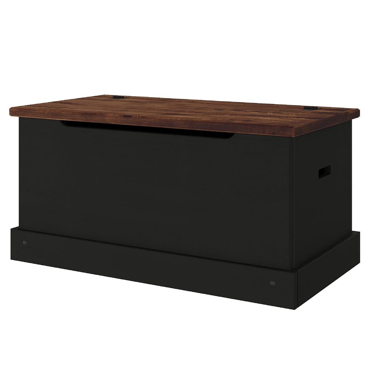 Wood Storage Trunk Harvest Black | Furniture Dash