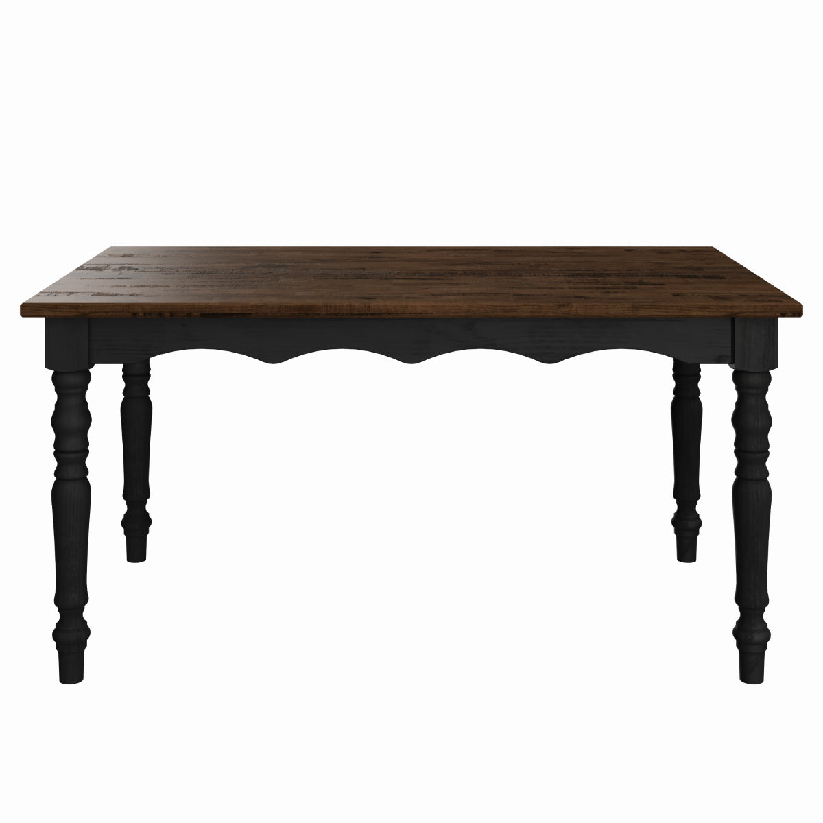 Wood Dining Table Harvest Black | Furniture Dash