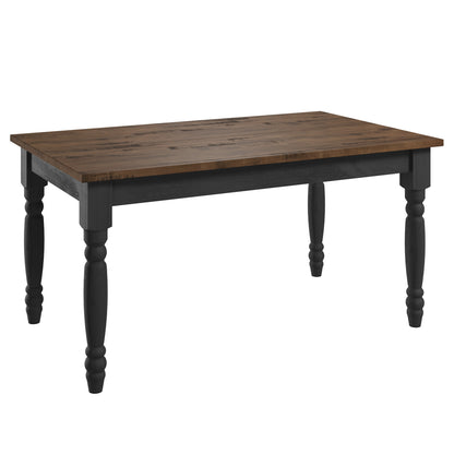 Wood Dining Table Black | Furniture Dash