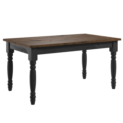 Wood Dining Table Black | Furniture Dash