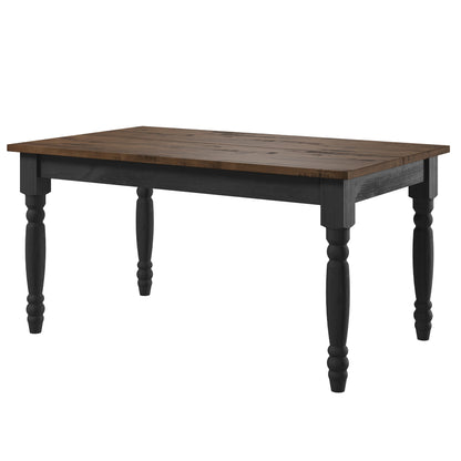 Wood Dining Table Black | Furniture Dash