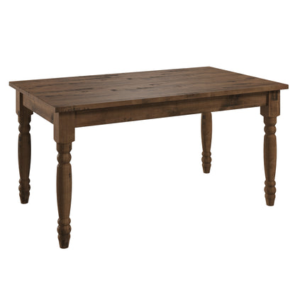 Wood Dining Table Walnut Distressed | Furniture Dash