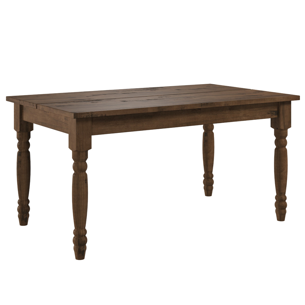 Wood Dining Table Walnut Distressed | Furniture Dash