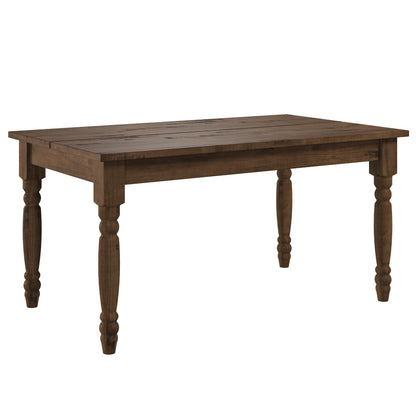 Wood Dining Table Walnut Distressed | Furniture Dash