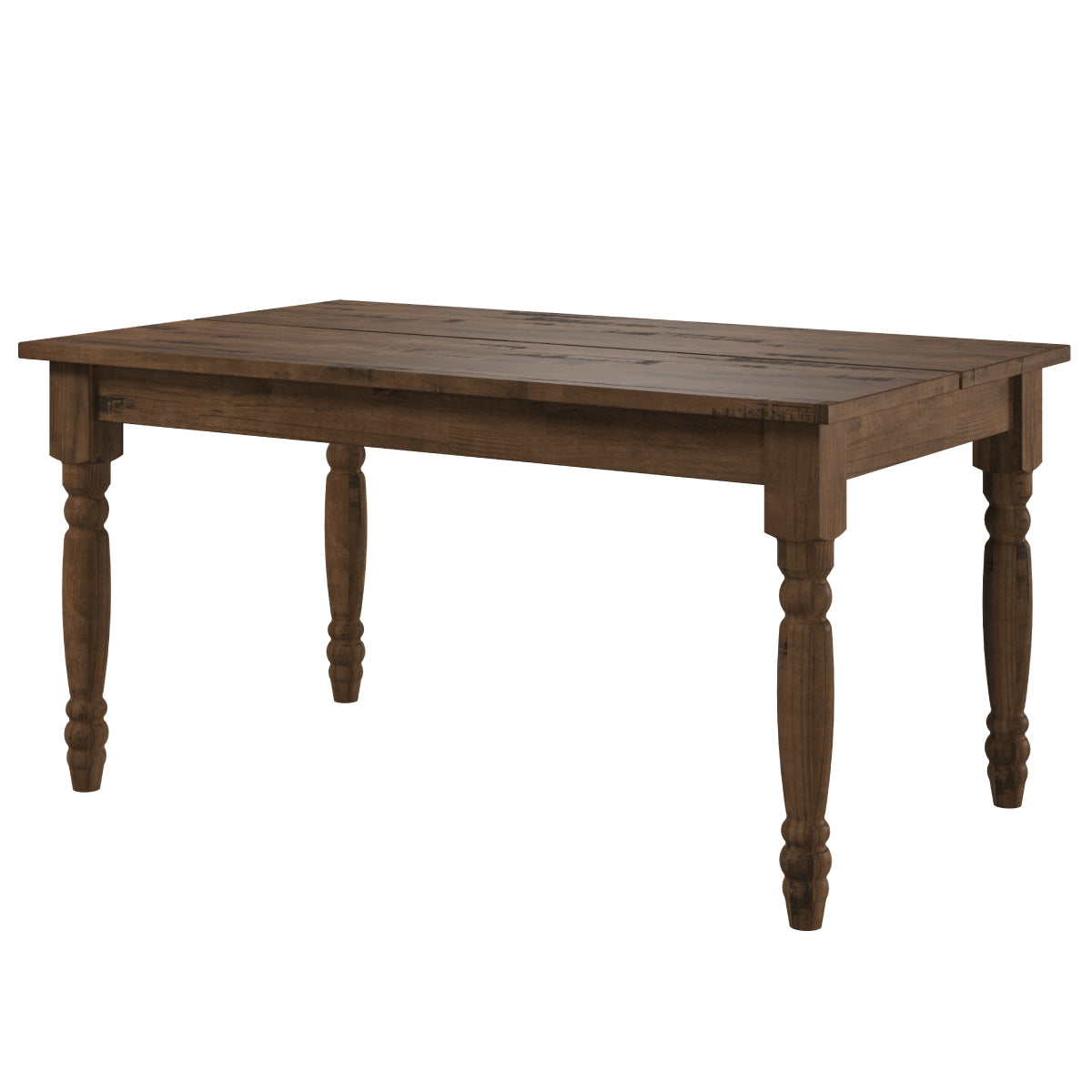 Wood Dining Table Walnut Distressed | Furniture Dash