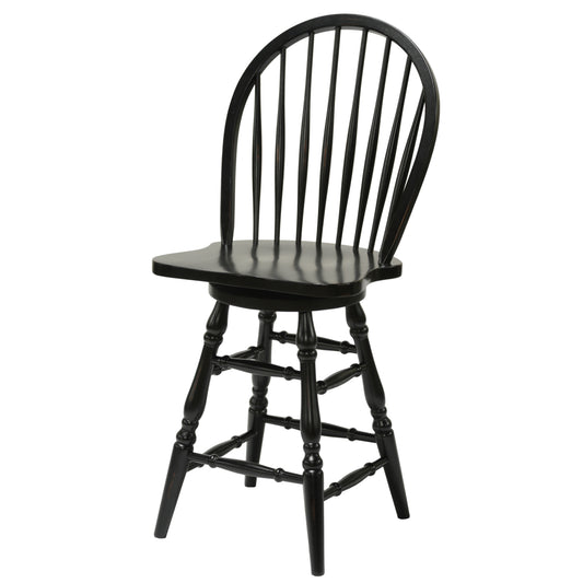 Windswept Shores Windsor 24"H Swivel Barstool B