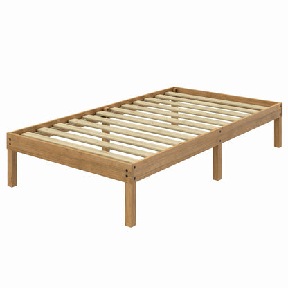 Wood Frame Twin Size Bed Corona | Furniture Dash