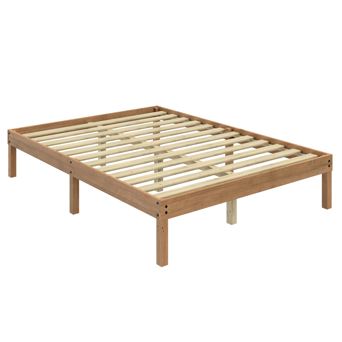 Wood Frame Queen Size Bed Corona | Furniture Dash