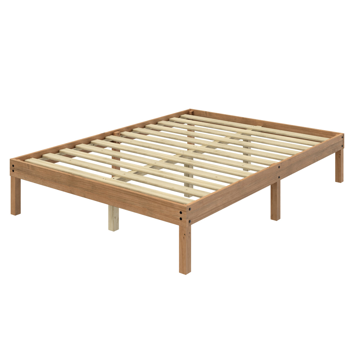 Wood Frame Queen Size Bed Corona | Furniture Dash