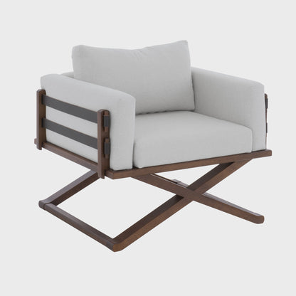 Upholstered with Solid Wood Scene Armchair | Furniture Dash