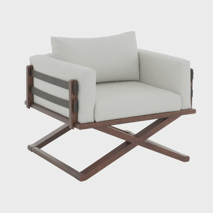 Upholstered with Solid Wood Scene Armchair | Furniture Dash