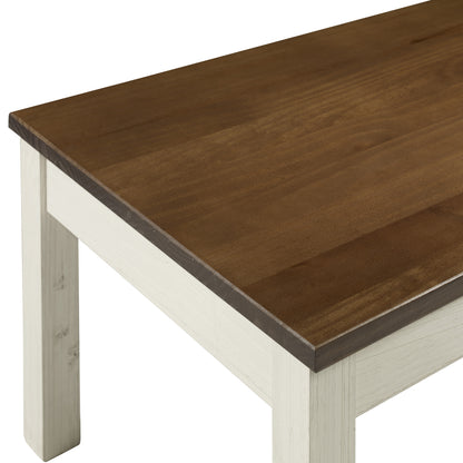 Wood Coffee Table White Distressed | Furniture Dash
