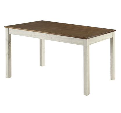 Wood Dining Table White Distressed | Furniture Dash